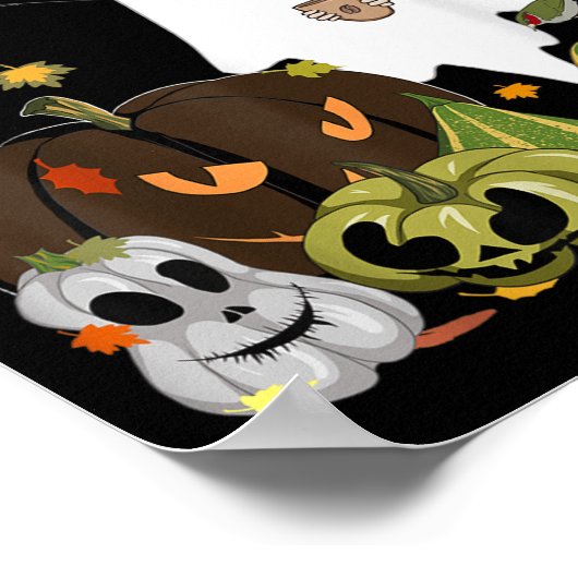 I Need Boo-ffee Ghost Jack-o-lantern Coffee Lover Poster (Hoek)