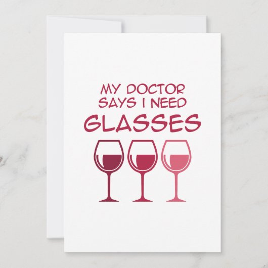 I need glasses feestdagenkaart (Voorkant)