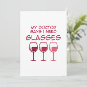 I need glasses feestdagenkaart (Staand voorkant)