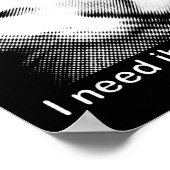 I Need Ibuprofen Cat Meme Funny Silly Cat Ironic W Poster (Hoek)