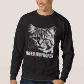 I Need Ibuprofen Funny Cat Meme Shirt (Voorkant)