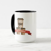 I Need More Coffee Funny Caffeine Mug - Coffee Lov Mok (Voorkant links)