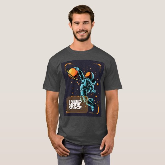 I Need More Space Astronaut T-Shirt (Voorkant volledig)