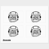 I Need More Space Rechthoekige Sticker (Vel)