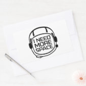 I Need More Space Rechthoekige Sticker (Envelop)