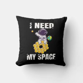 I Need My Space – Simpático astronauta espacial Kussen