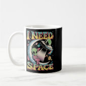 I Need Space Astronomy Alien Retro  Koffiemok (Links)