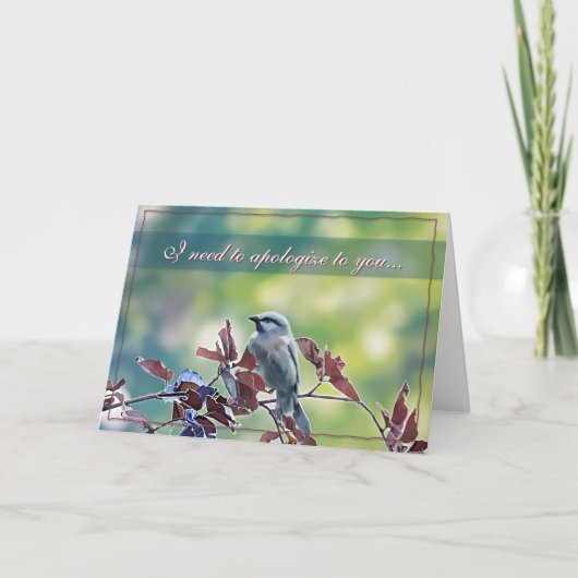 I need to apologize... Sorry Card Kaart (Voorkant)