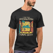 I Need To Be Seahabilitated Coopers Beach Summer V T-shirt (Voorkant)