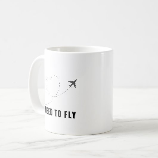 i need to fly mug koffiemok (Voorkant links)