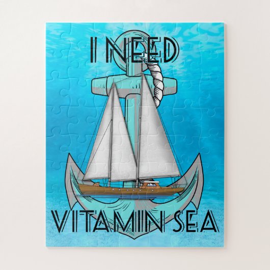 I Need Vitamin Sea Boat Legpuzzel (Verticaal)