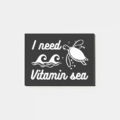 I  Need Vitamin Sea Turtle Post-it® Notes (Voorkant)