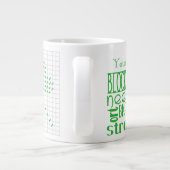 I Needlepoint Jumbo Grote Koffiekop (Achterkant)