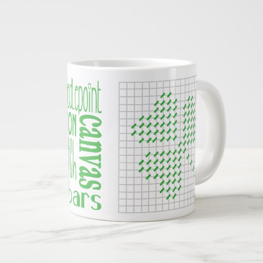 I Needlepoint Jumbo Grote Koffiekop (Voorkant rechts)