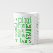 I Needlepoint Jumbo Grote Koffiekop (Voorkant)