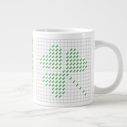 I Needlepoint Jumbo Grote Koffiekop (Rechts)