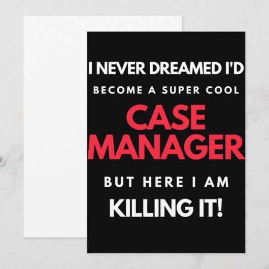 I Never Dreamed I'd Become A Super Cool Case Bedankkaart (Voorkant / Achterkant)