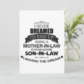 I never Dreamed I'd end up being A Mother-in-law Kaart (Staand voorkant)