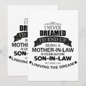 I never Dreamed I'd end up being A Mother-in-law Kaart (Voorkant / Achterkant)
