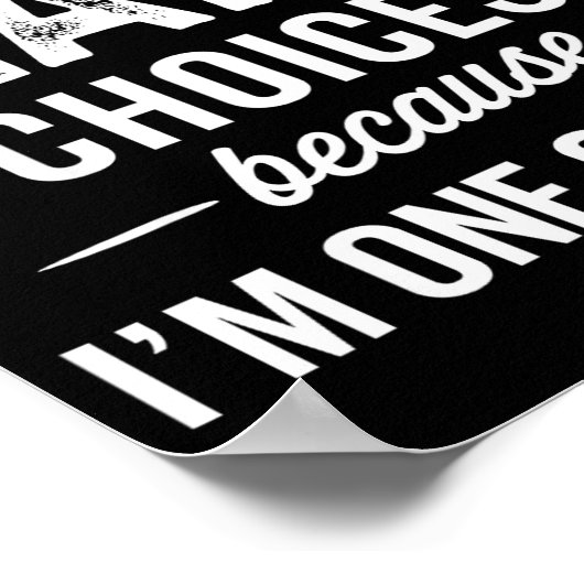 I Never Question Leah’s Choices - Leah D Name  Poster (Hoek)