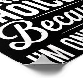 I Never Question Sarah’s Choices - Sarah D Name Poster (Hoek)