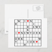 I ♥ NEWYORK BRIEFKAART (Voorkant / Achterkant)