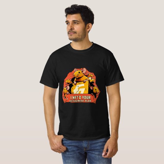 I NFT'd Uw pensioenplan - Crypto Rats T-shirt (Voorkant volledig)