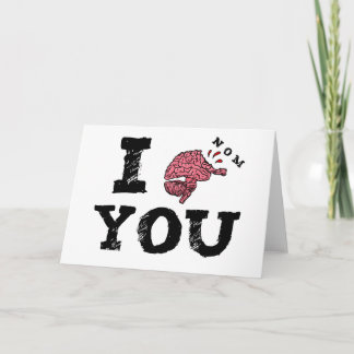 I nom u Zombie Valentijn Feestdagen Kaart