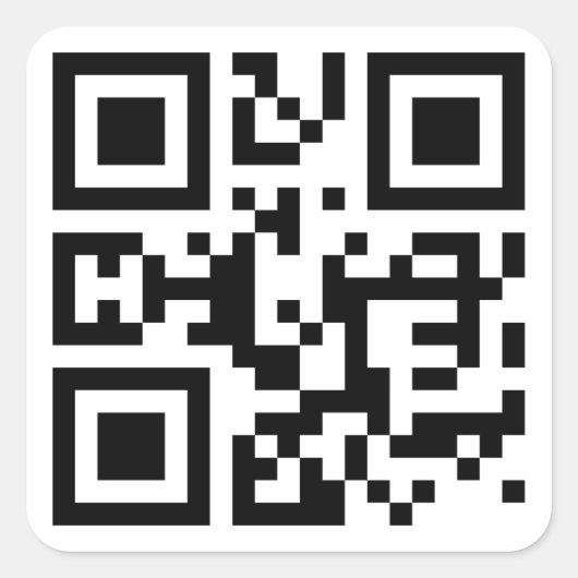 I ❤ NY — QR-code Vierkante Sticker (Voorkant)