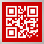 I ❤ NY — QR-code wit Poster (Voorkant)