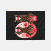 I-o Koppels Matching Grappige Bigfoot In Midwester Fleece Deken (Voorkant (Horizontaal))