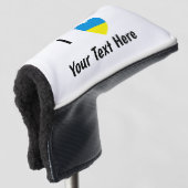 I (Oekraïens vlaggenschip) Jouw tekst Golfheadcover (3/4 voorkant)