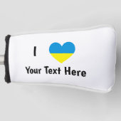 I (Oekraïens vlaggenschip) Jouw tekst Golfheadcover (Voorkant)