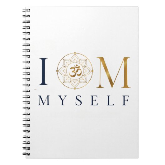 I OM Myself | Meditatie & Mindfulness Notitieboek  (Voorkant)
