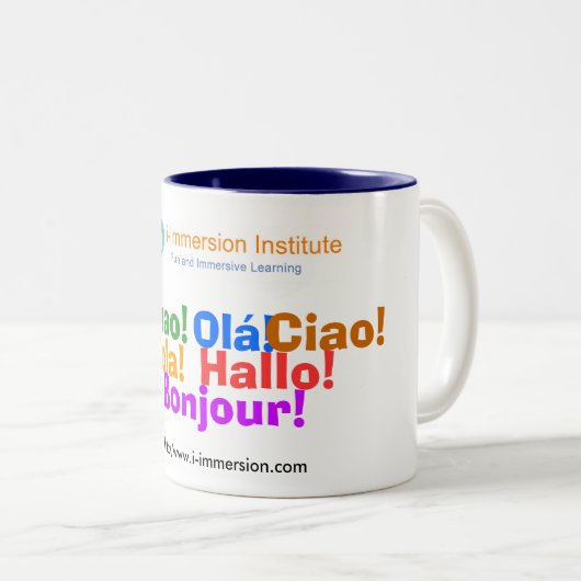 i-Onderdompeling meertalige Mok (Voorkant rechts)