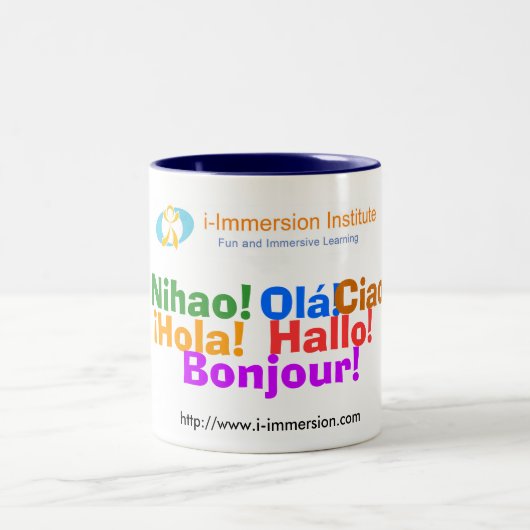 i-Onderdompeling meertalige Mok (Center)