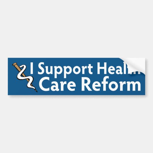 I Ondersteuning van hervorming van de gezondheidsz Bumpersticker (Voorkant)