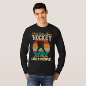 I Only Care About Hockey and Maybe Like 3 People T-shirt (Voorkant volledig)