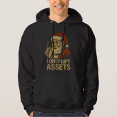 I Only Gift Assets™ Crypto Blockchain Santa Claus Hoodie (Voorkant)