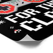 I Only Pause For The Claus Retro Video Game Christ Poster (Hoek)