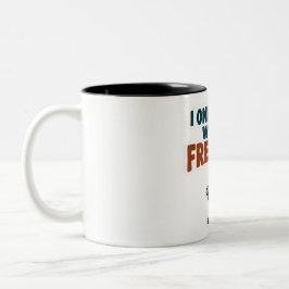 I Only Share With My Frenchie  Tweekleurige Koffiemok