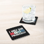 I Only Use Sarcasm Periodically Cool Science Quote Kartonnen Onderzetters (Insitu)