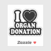 I {ONTBREKEND HART} ORGAANDONATIE STICKER (Vel)