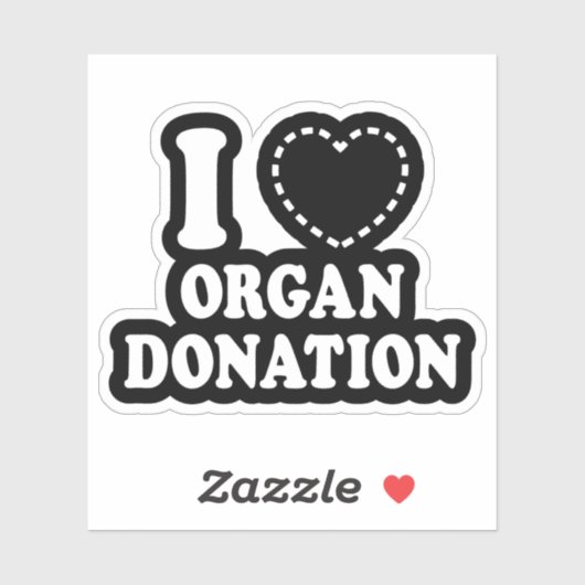 I {ONTBREKEND HART} ORGAANDONATIE STICKER (Vel)