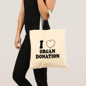 I {ONTBREKEND HART} ORGAANDONATIE TOTE BAG (Voorkant (product))