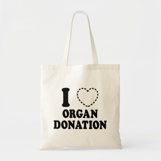 I {ONTBREKEND HART} ORGAANDONATIE TOTE BAG (Voorkant)