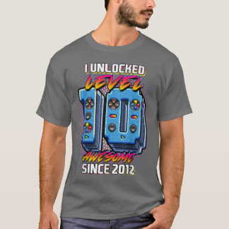 I Onvergrendeld niveau 10 Geweldige 2012 videospel T-shirt