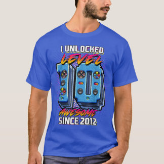 I Onvergrendeld niveau 10 Geweldige 2012 videospel T-shirt