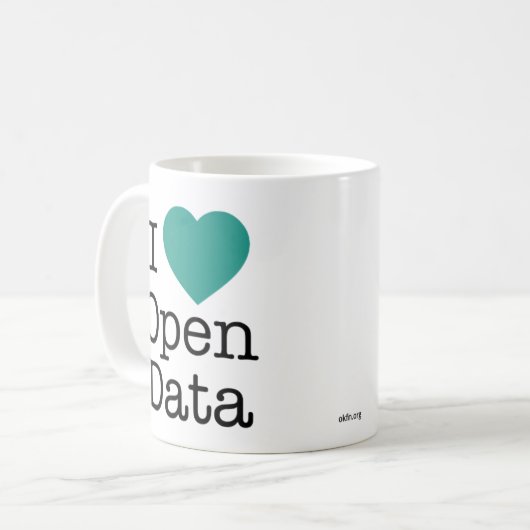 I Open Data-Mok hart Koffiemok (Voorkant links)