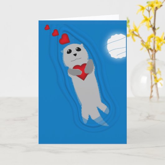 I Otter-ly Adore you Kaart (Gele Bloem)